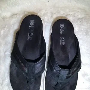 New BULLBOXER Ennis Black Leather Sandals SZ 44 Bull Boxer | Shoes | New Bullboxer Ennis Black Leather  main image 2
